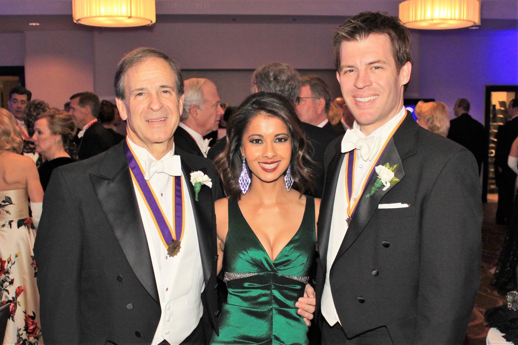 Peter LeBlanc Sr., Jasmine Huda, Peter LeBlanc Jr.